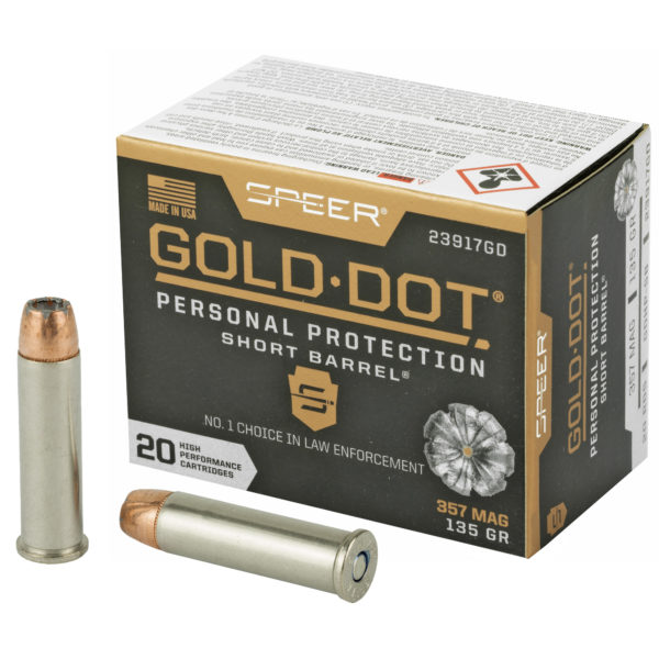 Speer Gold Dot 135GR 357MAG Personal Protection - Short Barrel