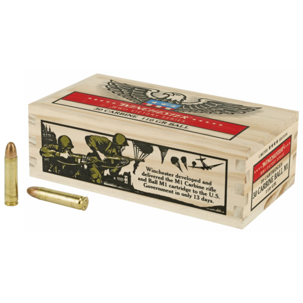 Winchester WWII Victory Series Ammunition - 110GR - 30 Carbine