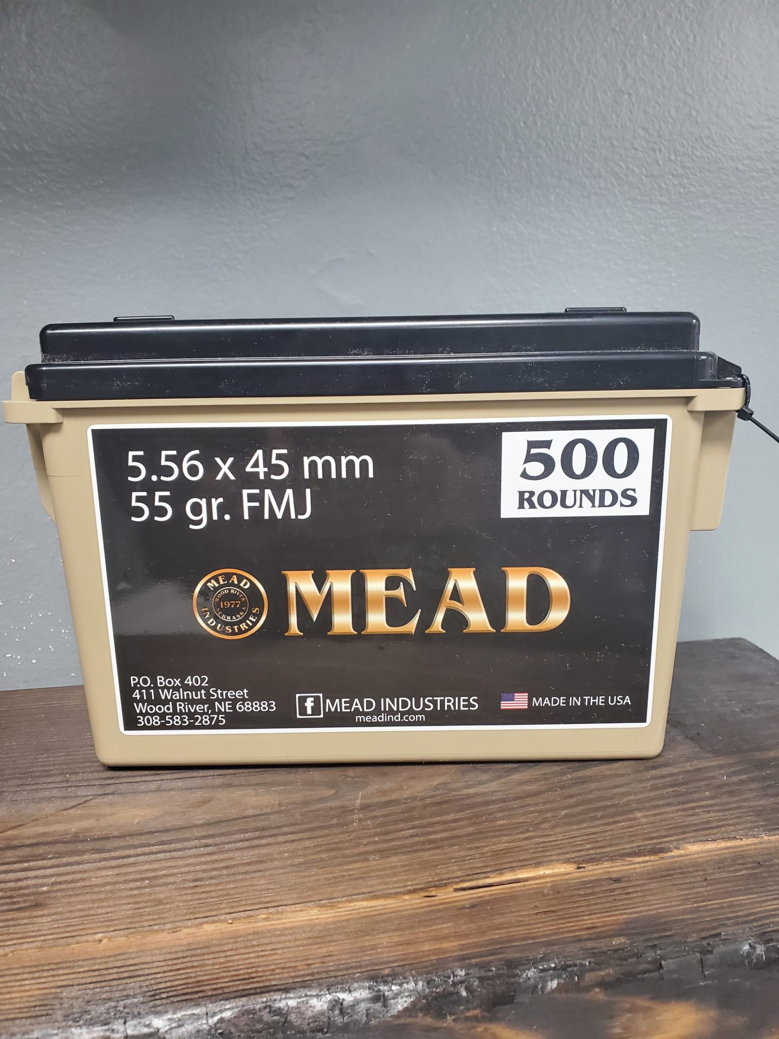 Mead Industries Reloaded 5.56 NATO 55gr.500 rd ammo can Element