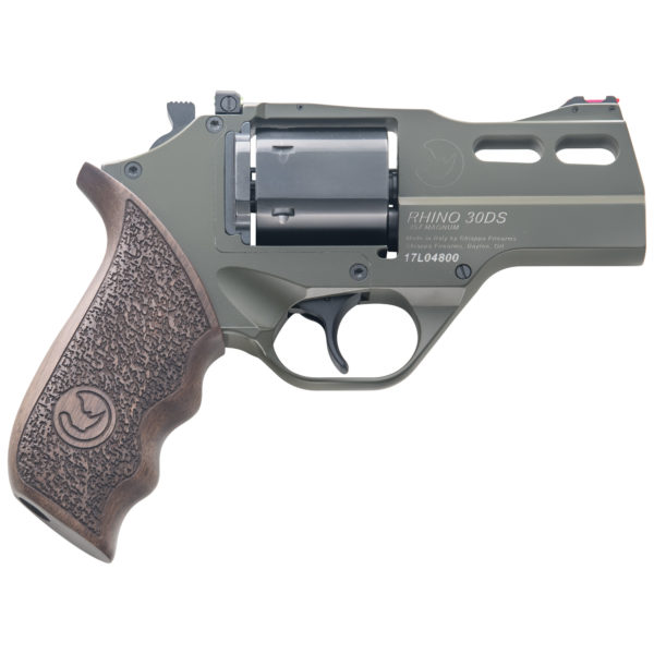Chiappa RHINO 30DS HUNTER (Green Cerakote) w/3" Barrel + Walnut Grips - 357MAG