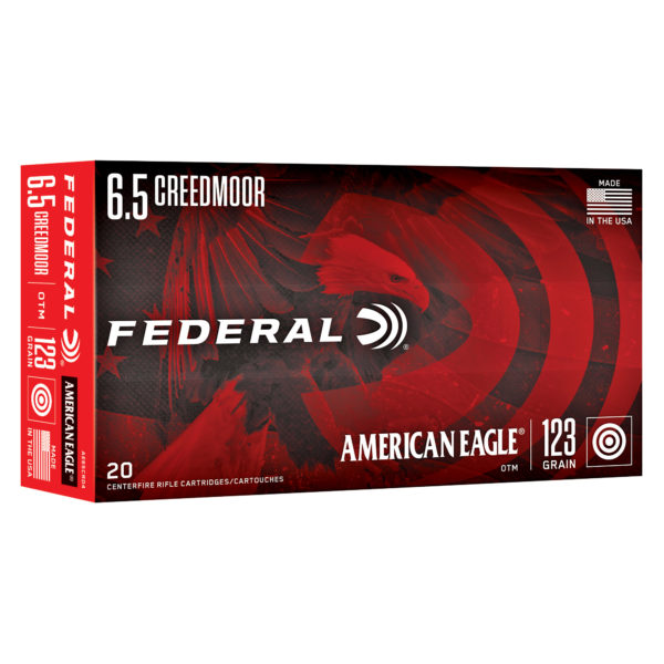 Federal American Eagle Rifle 123GR 6.5 Creedmoor OTM - 20 Rounds/Box